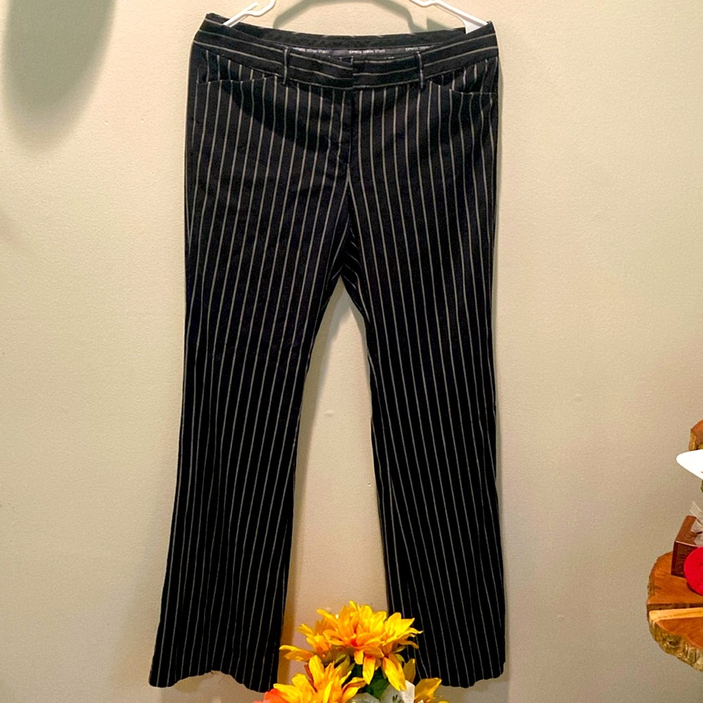 Express white striped buisness pants